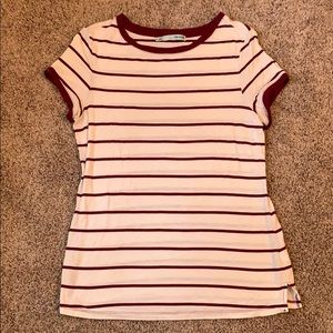 Maurices red and white striped T-shirt
